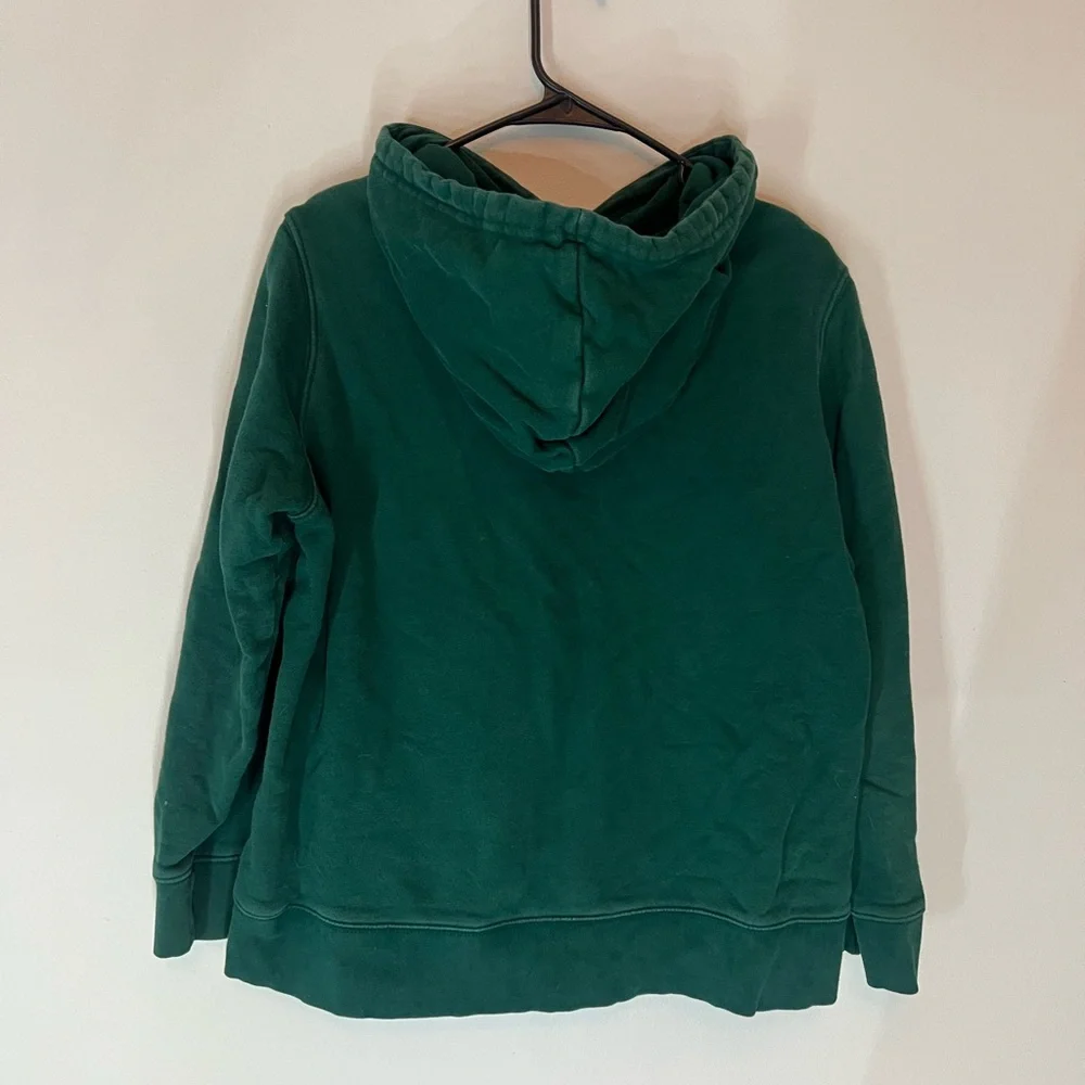 Adidas Forest Green Hoodie with White Logo - Picture 2 of 3